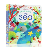 new peep inside the sea english educational 3d flap picture books baby children reading story book enlightenment ages 2 5 years