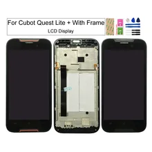 Original With Frame Used LCD Screens For Cubot Quest Lite lcd Display Touch Screen Digitizer Glass Panel Phone Repair Sets Tools