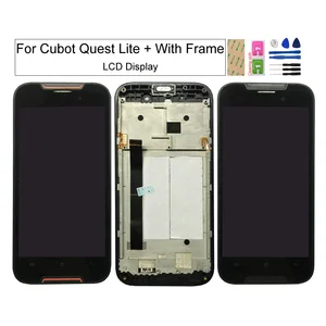 original with frame used lcd screens for cubot quest lite lcd display touch screen digitizer glass panel phone repair sets tools free global shipping