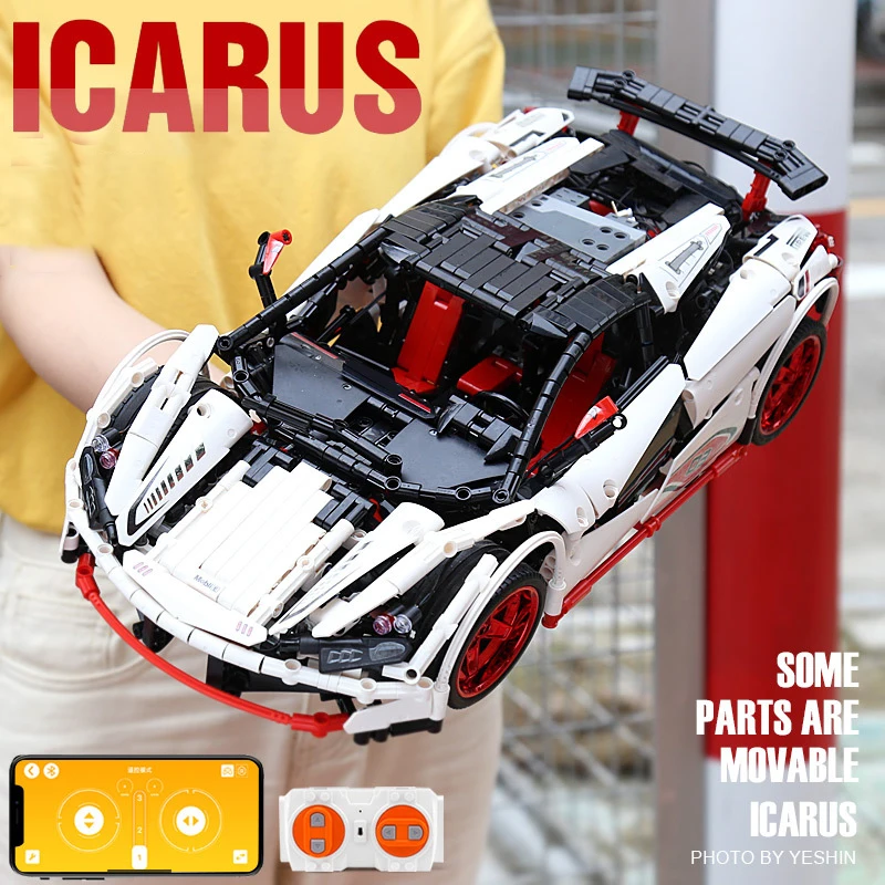 RC 13067 1928 шт. техника MOC 3918 Икар Mini Roadster Супер спортивный автомобиль строительные