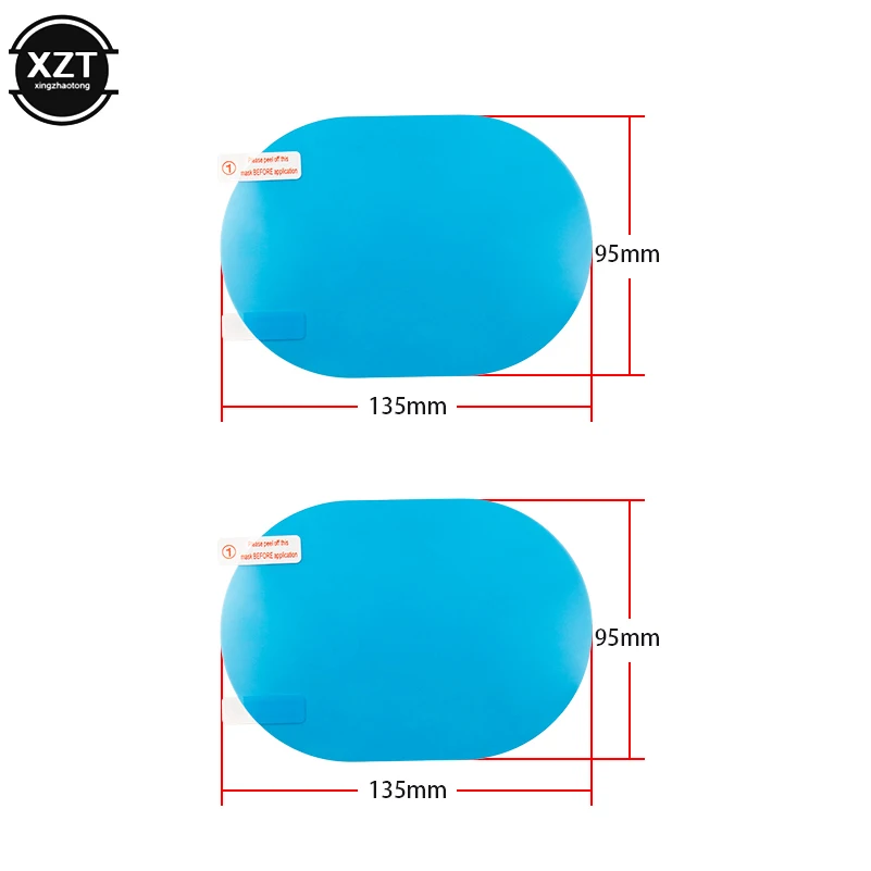 2 шт./компл. противотуманная Автомобильная зеркальная прозрачная пленка защитная