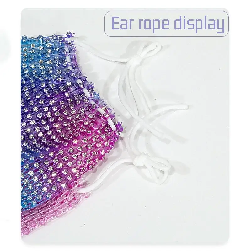 Новинка летние декоративные стразы маска для женщин сетчатая красная лица с