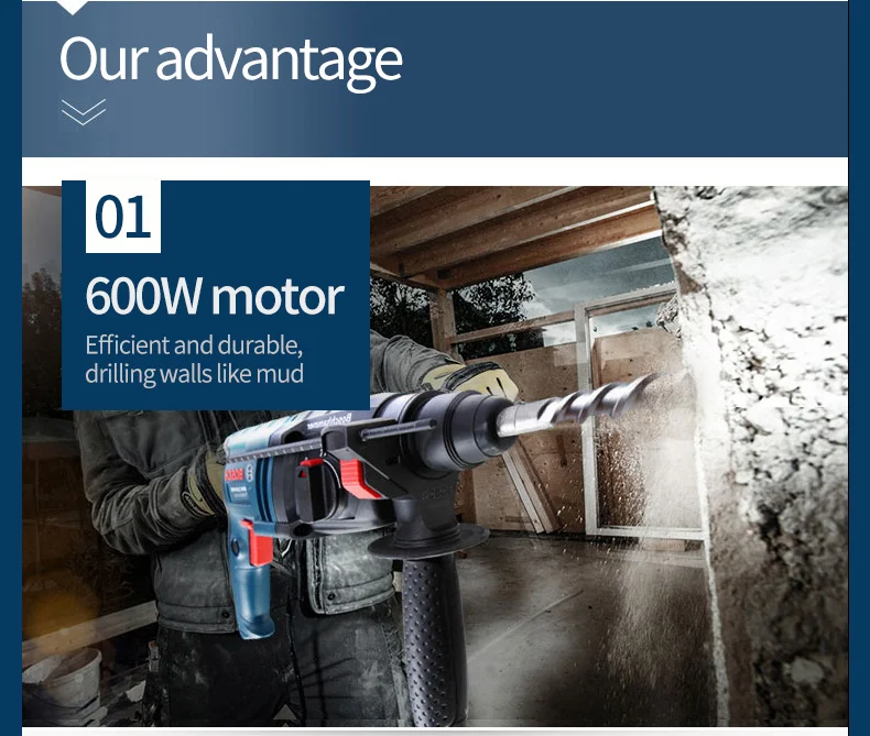 Bosch GBH2000DRE электрический молоток Ударная дрель два или три Многофункциональные бытовые электрические инструменты