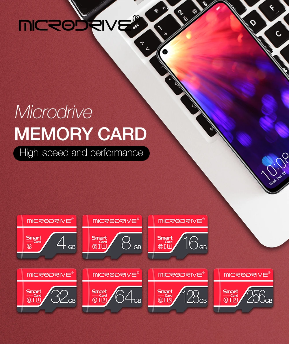 Новая карта памяти micro sd карта 256 ГБ 128 Гб 64 ГБ 32 ГБ 16 ГБ 8 ГБ 4 ГБ класс 10 Мини карта памяти TF cartao de memoria
