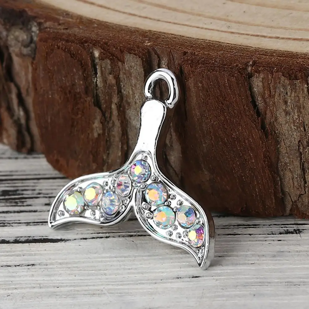 DoreenBeads модные подвески из сплава цинка на основе Кита звезды серебряного цвета