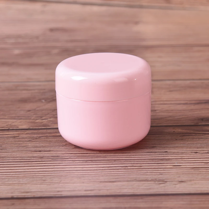 50g pink 10/20/50/100 г мини-контейнер для крема для лица косметический пустые банки горшки Макияж жидкий крем увлажняющий бальзам для губ контейнер - Цвет: 50g pink