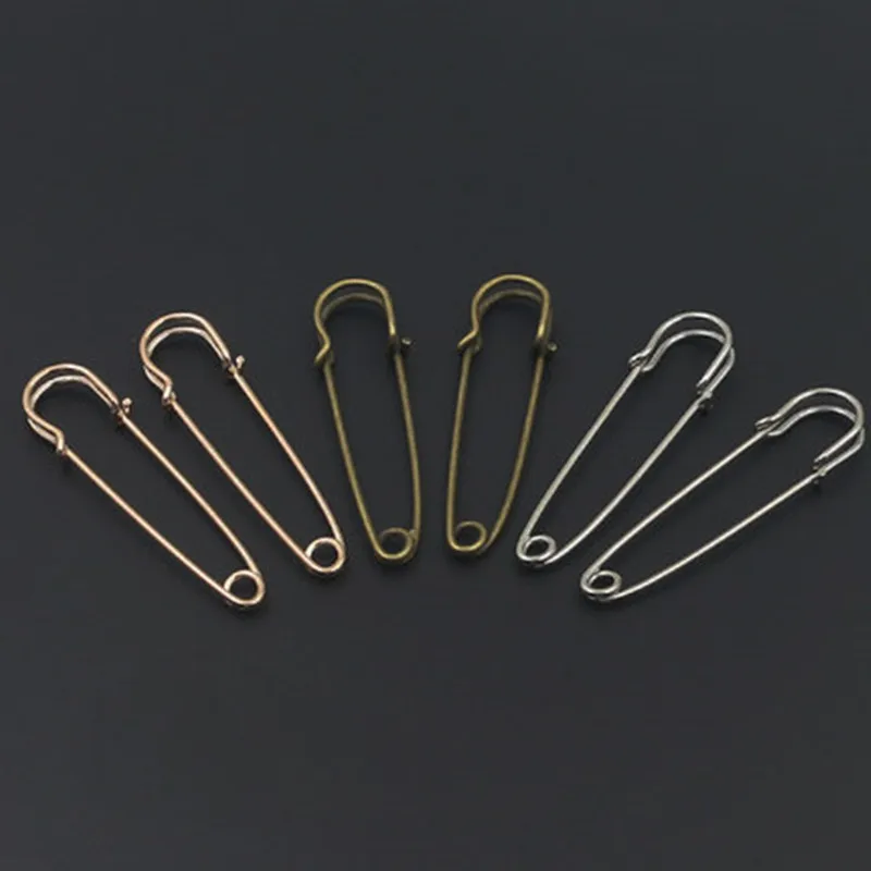 10 шт. безопасные булавки брошь Экстра большая стальная безопасная булавка пряжка