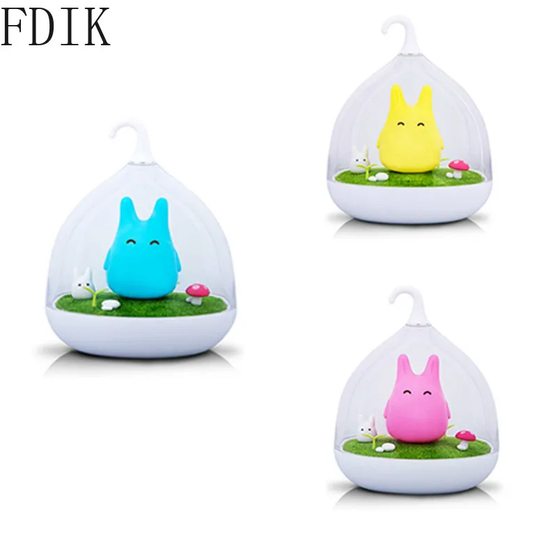 Ночной светильник в стиле Фэнтези Индукционная лампа виде клетки для животных с