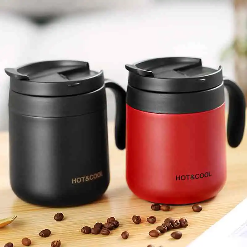 400 мл кофейная кружка чайная чашка для чая Термокружка стеклянная с ручкой