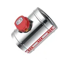 220V 24V 12V 110V 110 мм Нержавеющаясталь электрическая воздушная заслонка воздуховода воздушный клапан моторизованный шаровой клапан для 4 