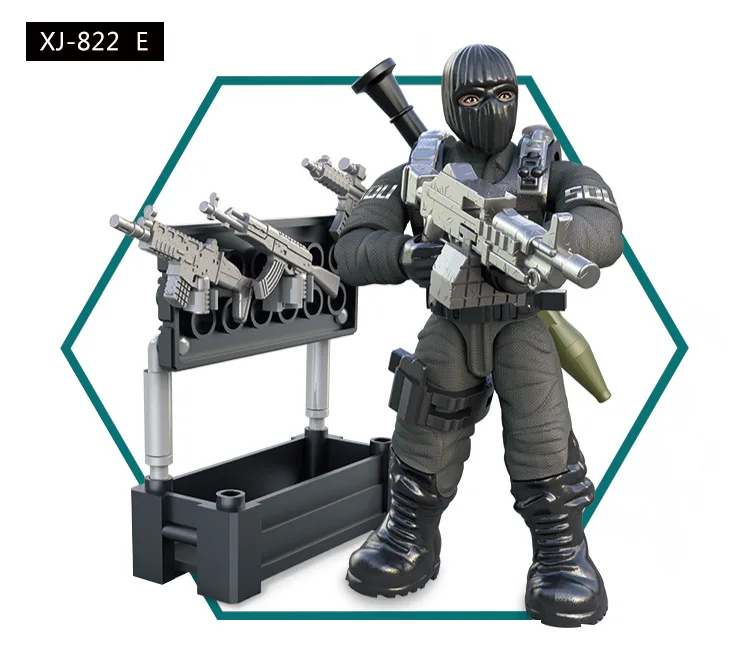 Колл военн duty mini SWAT soliders фигурки армейское оружие пистолеты наборы модель строительные блоки модель куклы кирпичи комплект 822