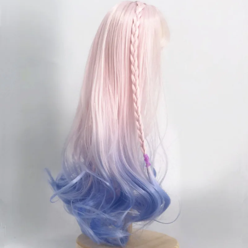 1/3 Bjd парик окружность головы 21-23 см для 60 Аксессуары куклы розовый + фиолетовый