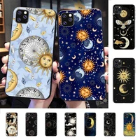 funny sun moon face phone case for iphone 11 12 13 mini pro xs max 8 7 6 6s plus x 5s se 2020 xr cover