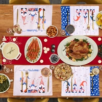 1pcs independence day placemat party table mat holiday home decoration table cloth mat