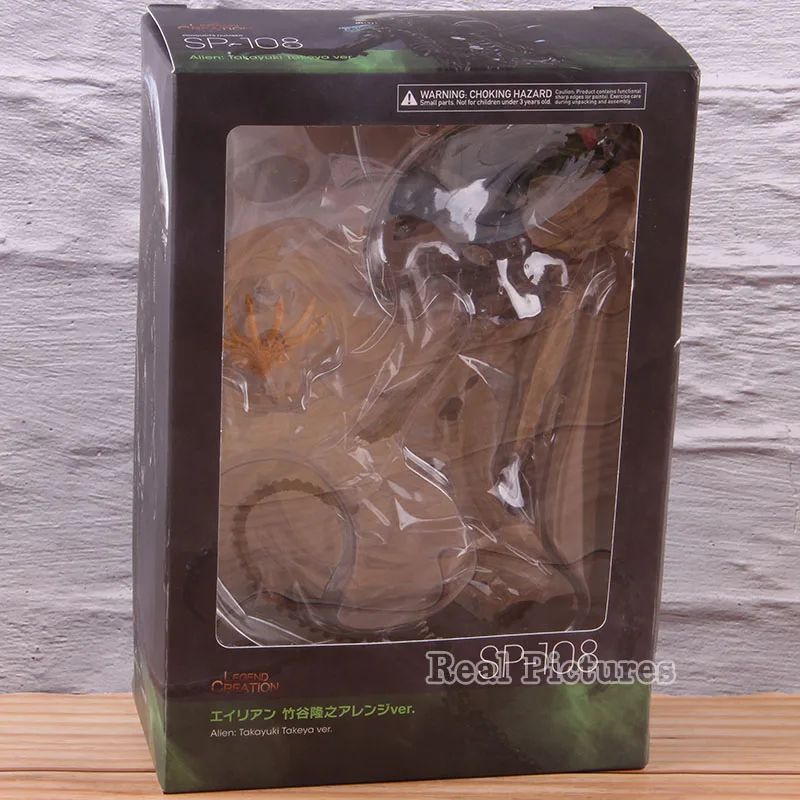 with colorful box Alien Vs Predator AVP Figma SP-108 фигурка инопланетянина Takayuki Takeya Ver. ПВХ Коллекционная модель игрушки подарок - Цвет: with colorful box