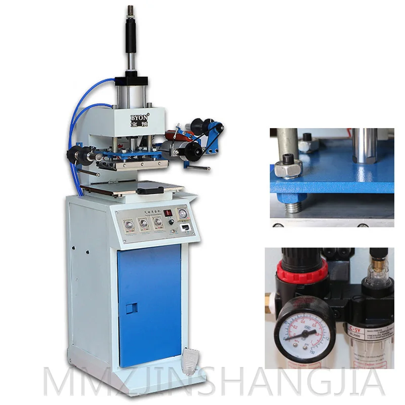 

Automatic Pneumatic Bronzing Machine Leather Tag Business Card Hot Stamping Machine Branding Machine Efficient Ironing Machine