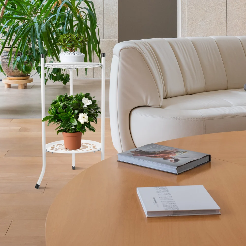 

Multifunctional Storage Shelf Iron Art Plant Holder Garden Flower Pot Rack