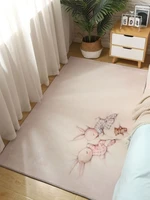 rectangular rabbit carpet short hair lovely thickened living room bedroom bedside floor mat