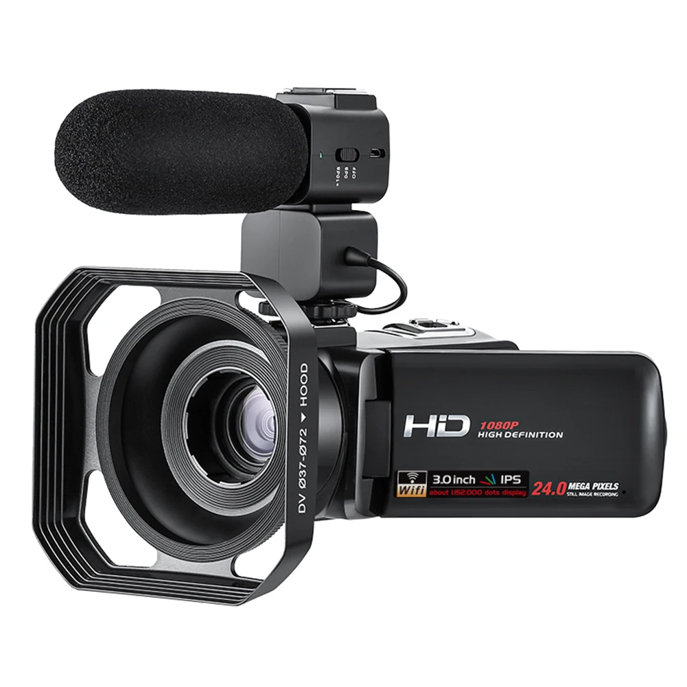 1080P 30fps ночное видение IPS сенсорный экран Широкоугольный Ультра HD Wifi передача