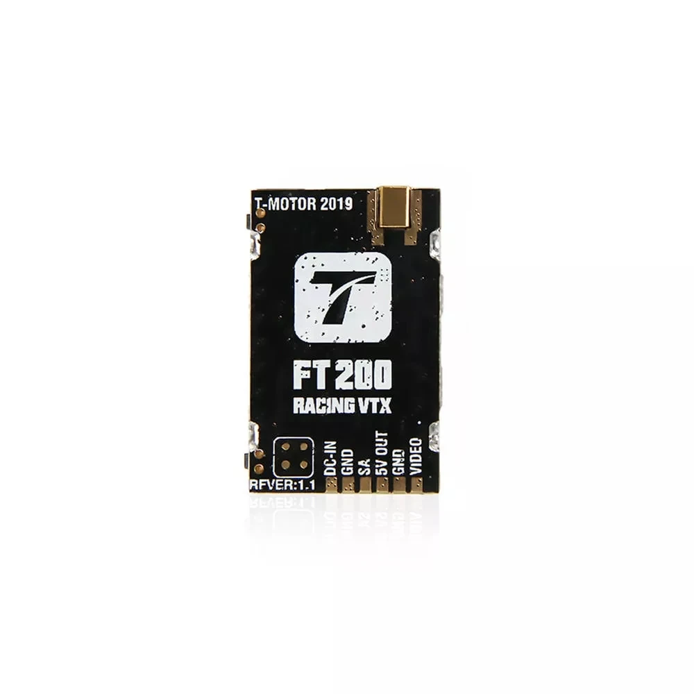 T-двигатель FT200 5 8G 25/50/200/500 МВт переключаемый FPV Racing VTX Поддержка Смарт аудио для