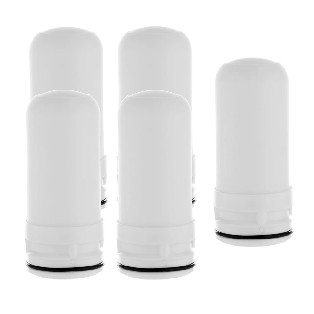 

5/Pack Ceramic Faucet Tap Water Filter Cartridge Household for Home Kitchen