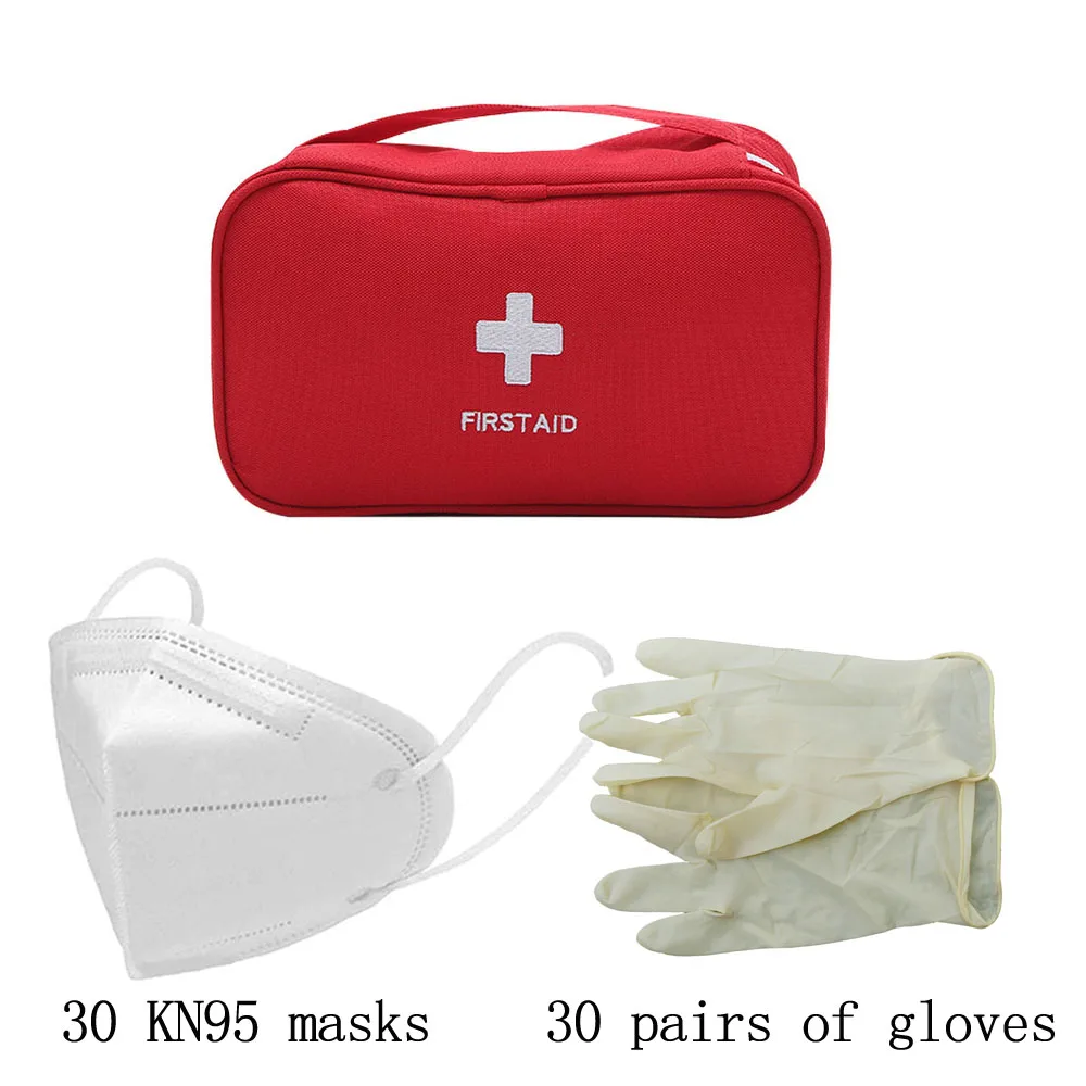 20 пар перчаток портативная водонепроницаемая аптечка первой помощи для семьи