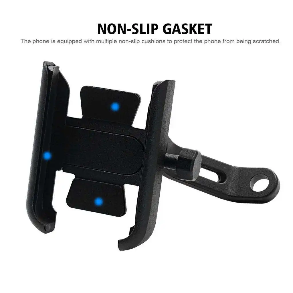 

Universal Grip Handlebar Motorcycle Cell Phone Mount Black Aluminium Alloy