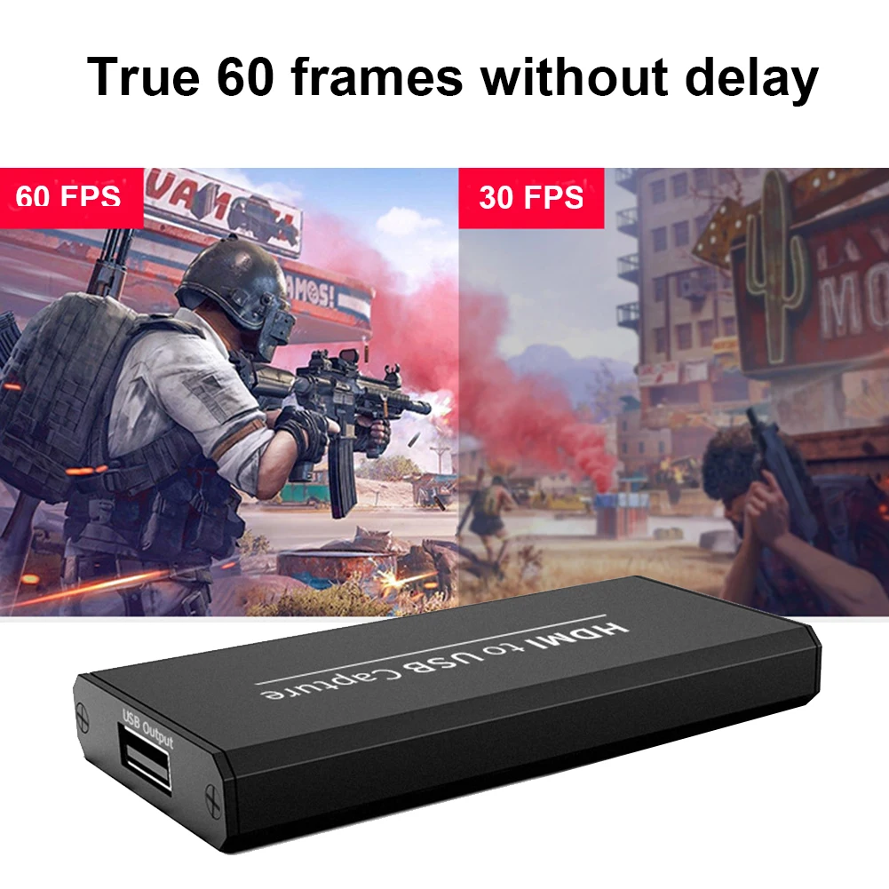 Видеокарта игра UVC 4K HDMI к USB алюминиевый сплав HD ключ прямая трансляция мини