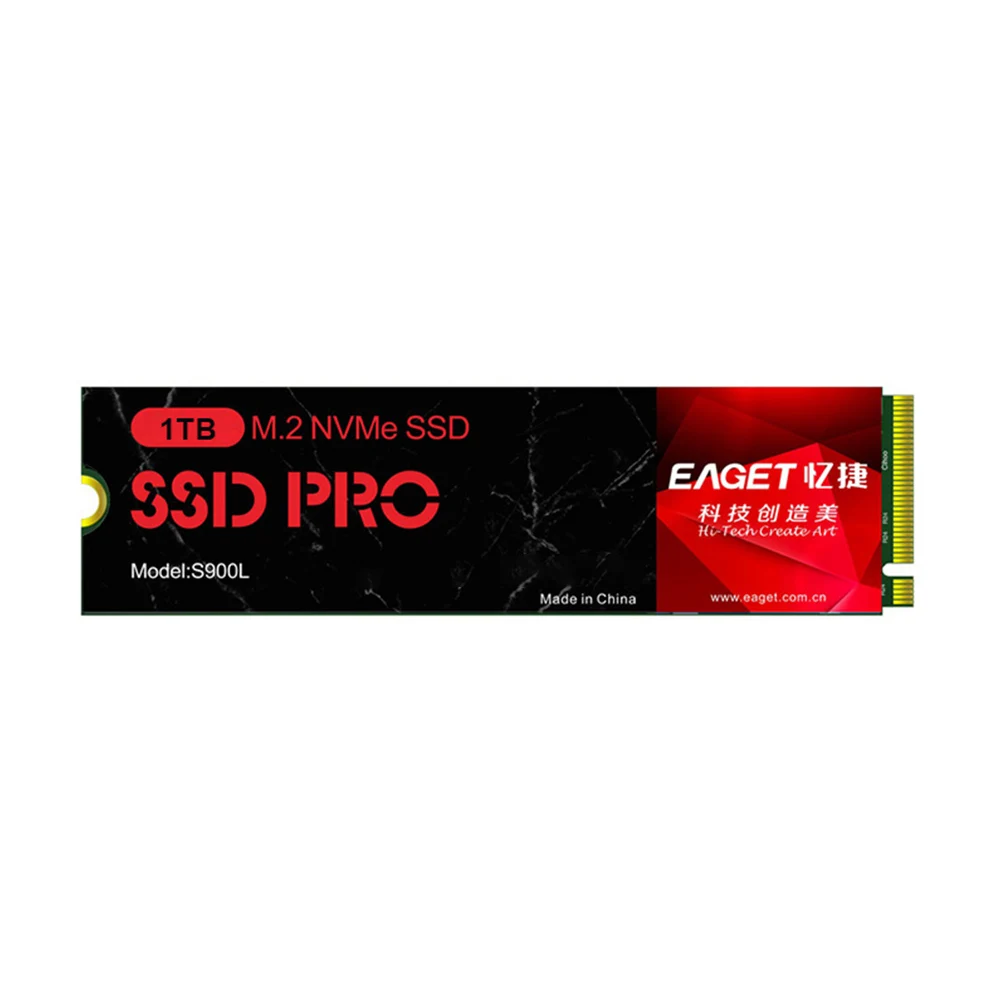 

EAGET S900L Solid State Drive M.2 PCI-E SSD 2280 NVMe Protocol PCIe3.0 128GB/256GB/512GB/1TB Solid State Drive