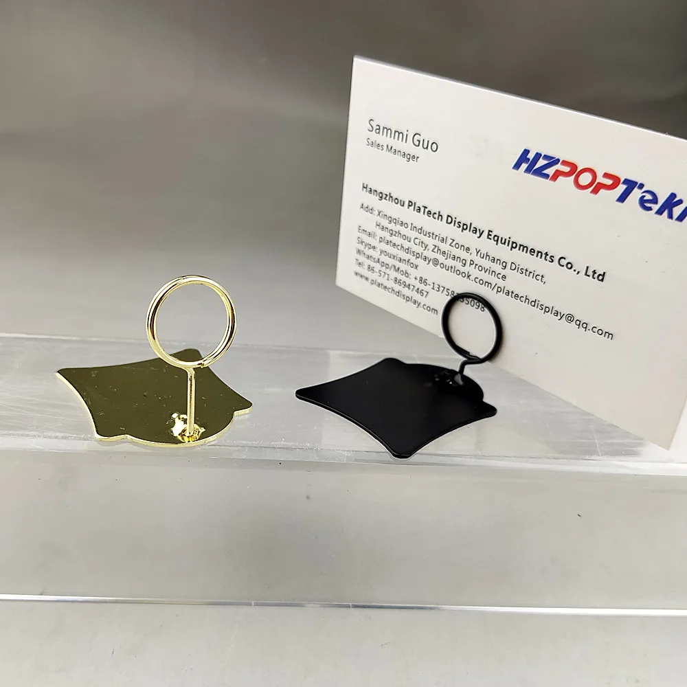 Mini Metal POP Merchandise Sign Signage Paper Card Price Promotion Display Label Small Clips Holders In Retail Shop 100pcs | Канцтовары