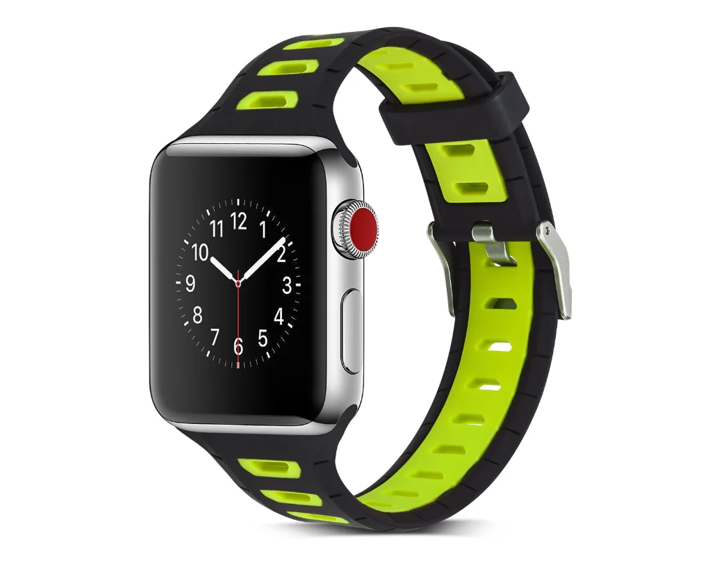 MAPUCE силиконовый ремень для наручных часов Apple Watch 6 SE 5 4 3 2 аксессуары 38 мм 42