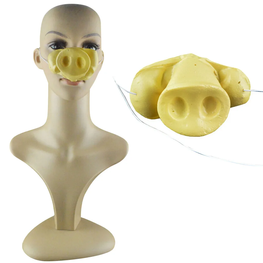 

Halloween Funny Toys Pig Snout Nose Accessories Flexible Costume Nose Halloween Toy 1Piece Cosplay Dress Party For Costume Party