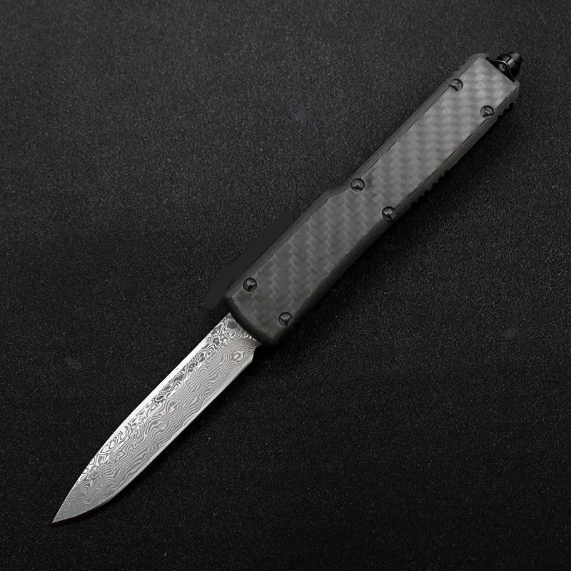 Тактический нож UT70 из углеродного волокна дамасский для выживания подарок на