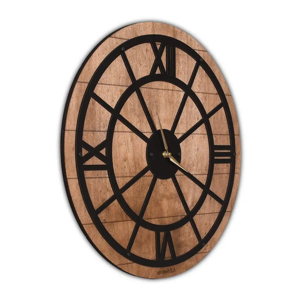Harmony Modern Decorative Wooden Wall Clock-45 5 cm x 45.5 | Дом и сад