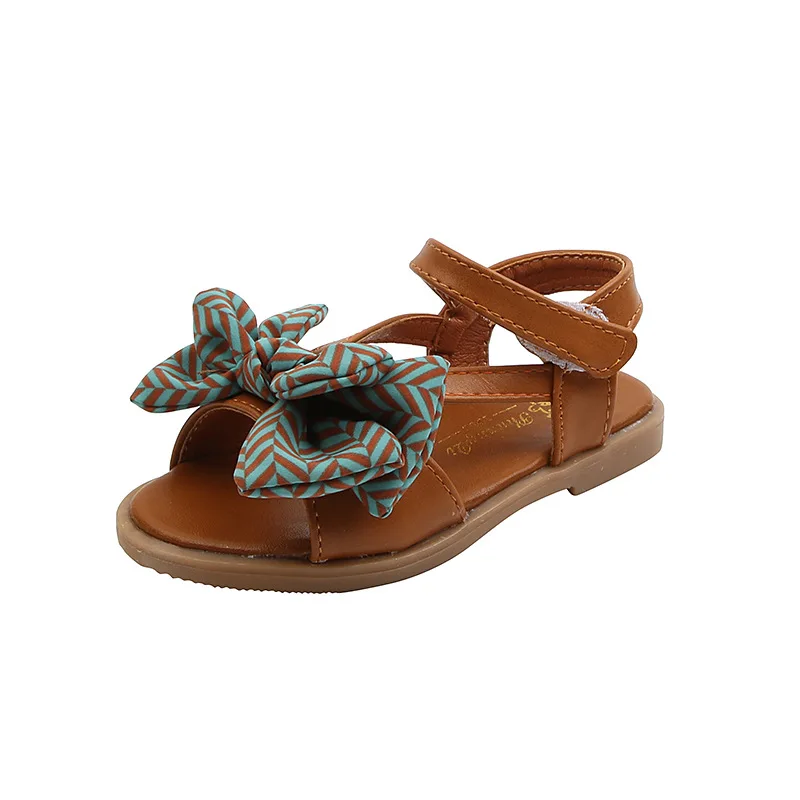 

2021 Spring and Summer New Girl Sandals Children's Bow Princess Sandals Girls Sequin Dance Performance Sandals Kids Sandals