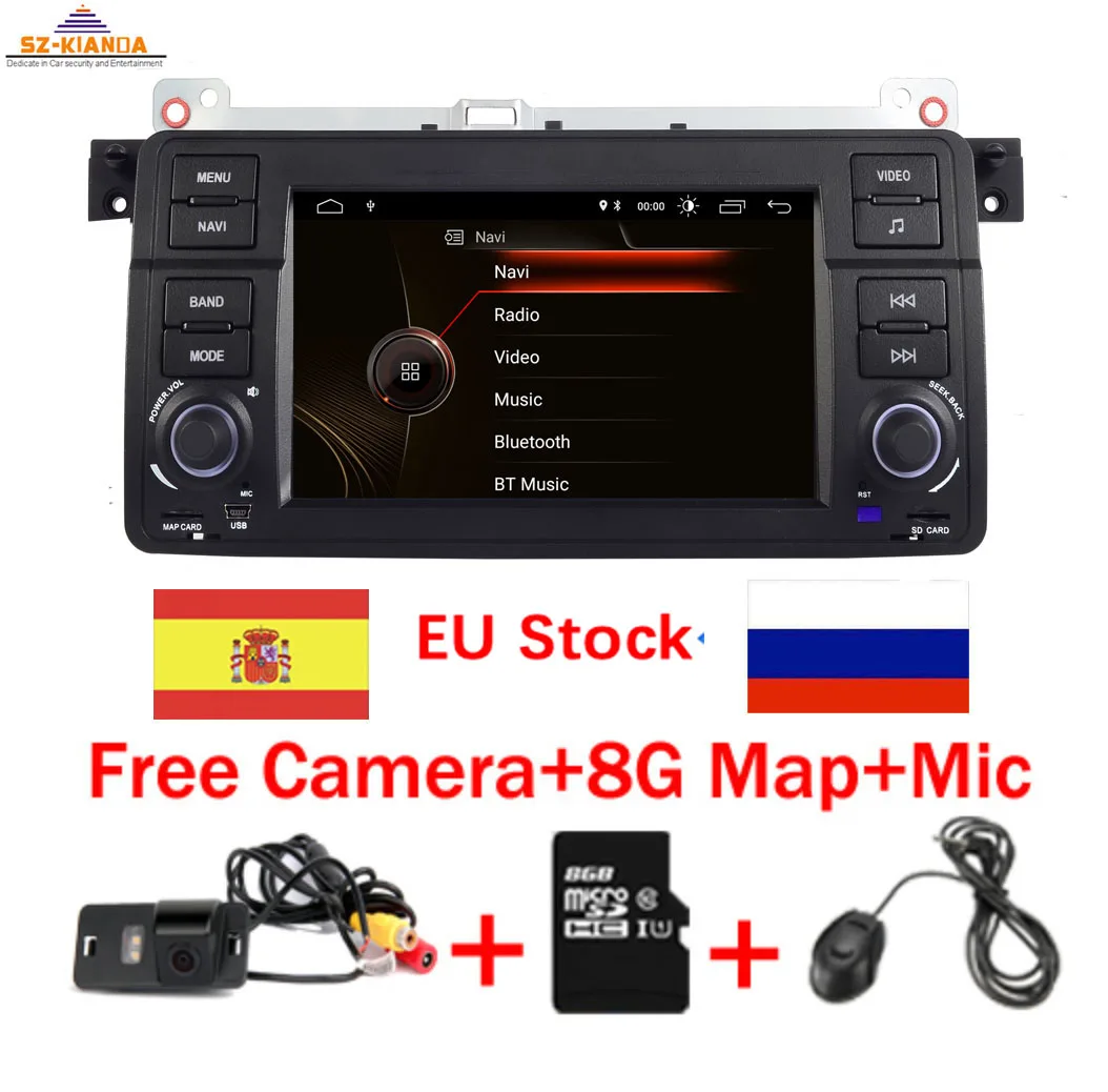 

In Stock Android 10 AutoRadio Car Player Stereo For BMW 3 Series E46 Multimedia M3 318 320 325 330 335 1998-2005 GPS Navigation