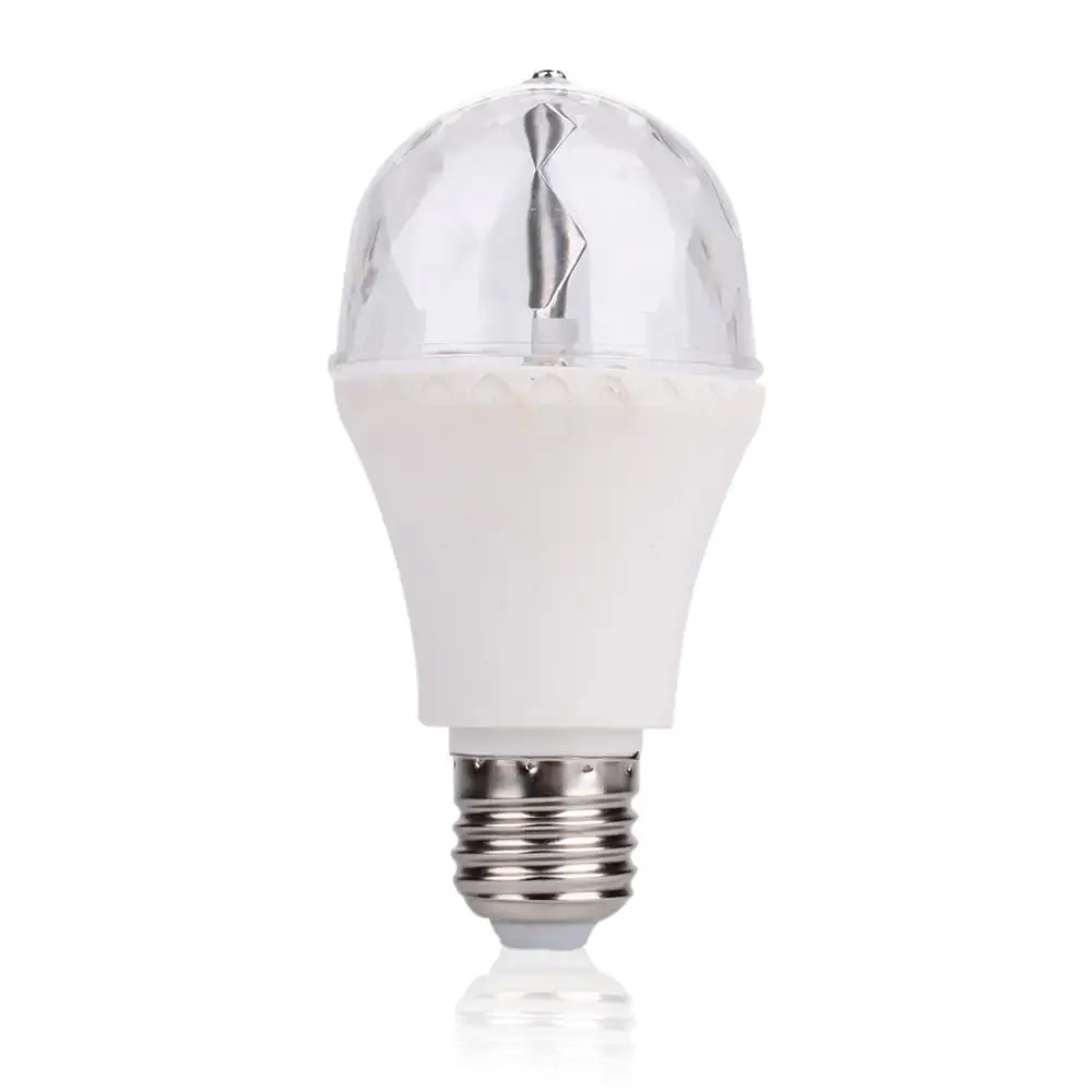 

Auto Rotating Crystal Magic Ball Light LED Music Bulb LED Stage Bulb Laser KTV Projector Wedding Supplies Colorful Portable