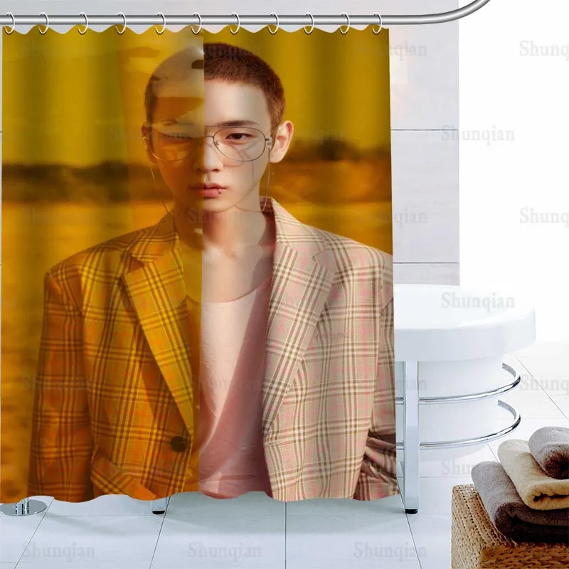 Занавеска для душа SHINee KPOP на заказ занавеска ванной из водонепроницаемой ткани