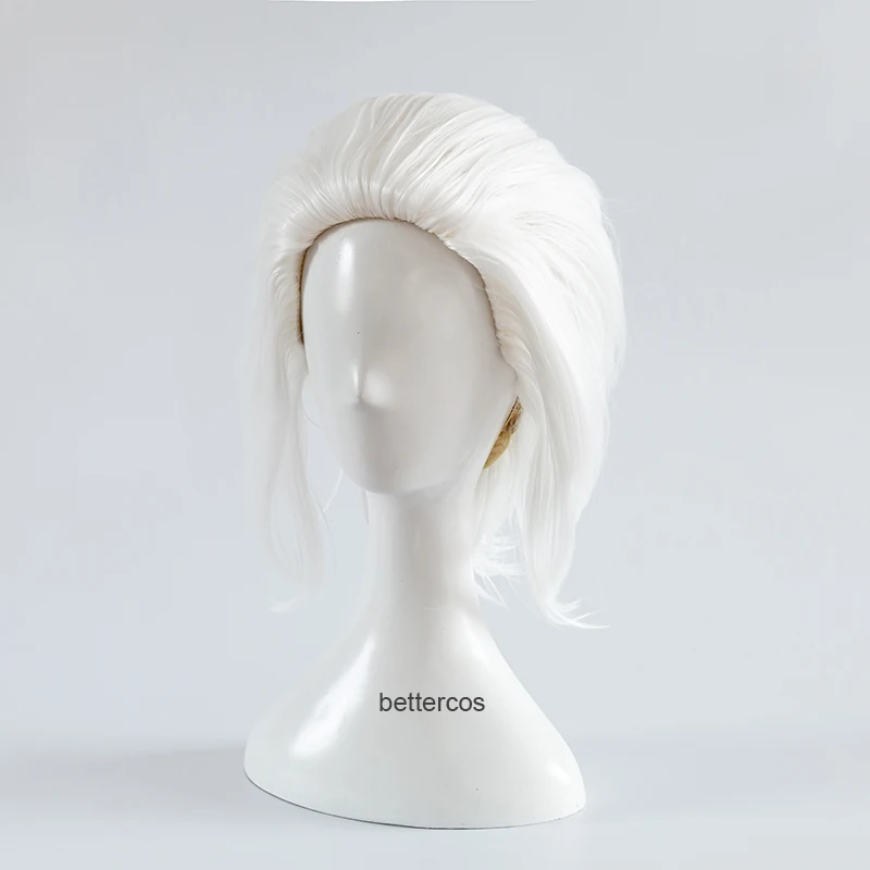 Парик для косплея маленькой Русалочки Урсула белые короткие термостойкие