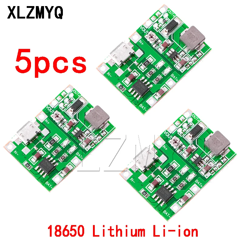 5 шт. литий-ионный аккумулятор для Батарея Зарядное устройство доска 18650 3 7 V 4 2 DC-DC