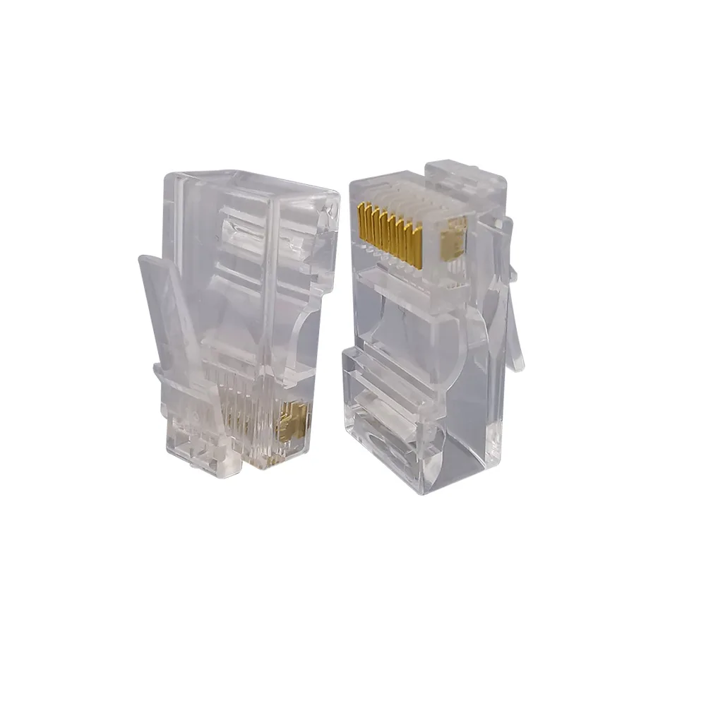 20 шт RJ45 8 Pin с кристаллической головкой Rj-45 8P8C Разъем сетевого кабеля CAT5 LAN Ethernet