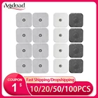 Многоразовые массажные гелевые прокладки для акупунктуры 102050100 шт., стимулятор мышц EMS, клейкий накладные электроды