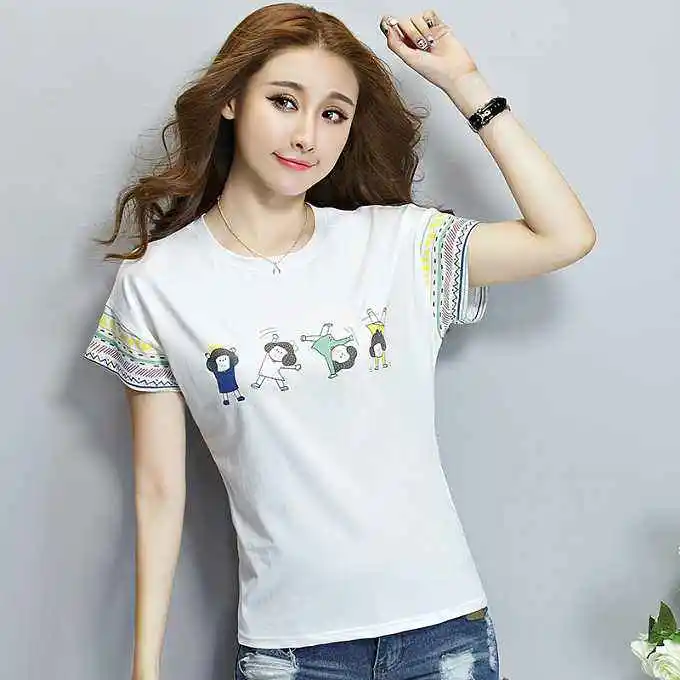 

2020 Summer Fashion T Shirt Women Woman beige Tshirt
