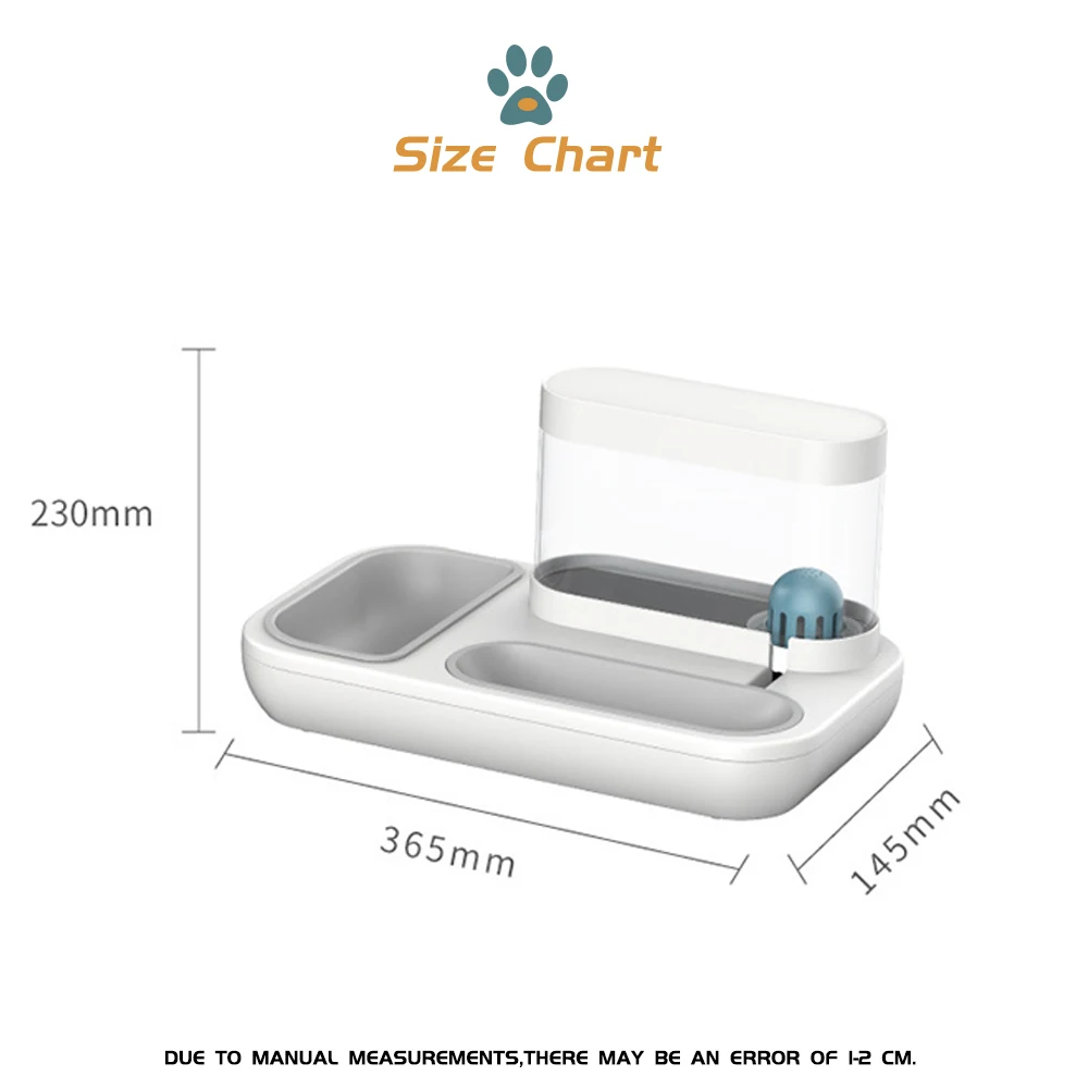 

Transparent Automatic Pet Feeder Non-Wet Mouth Dog Bowls Non-Slip Cat Water Dispenser Large Capacity Food Container Product 1.5L