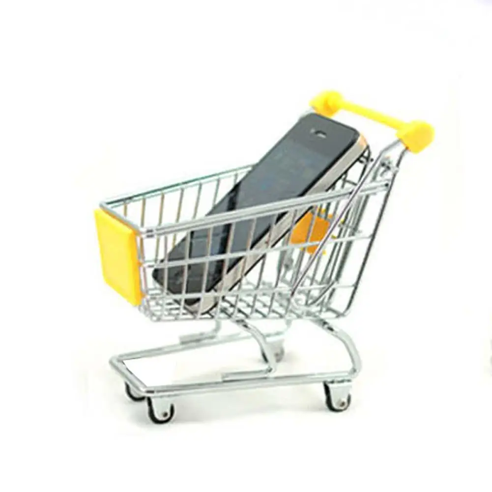 Мини тележка из супермаркета для хранения игрушек офисный домашний декор мини