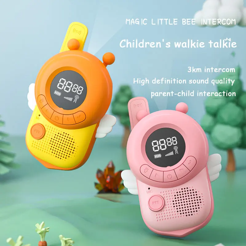 Children's Walkie Talkie 3KM Range Handheld Transceiver Radio Interphone Kids Gift Outdoor Parent-child Interaction Mini Toys