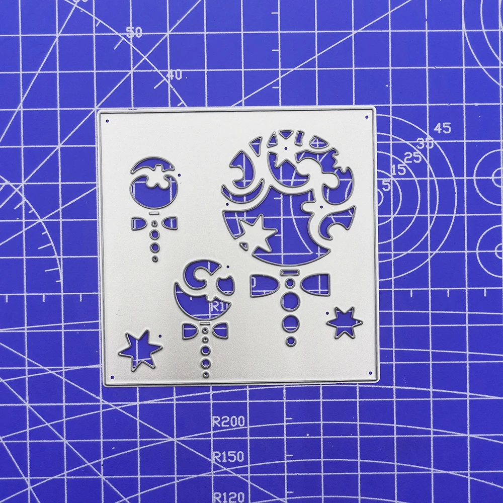 Christmas Star Card Craft Metal Cutting Frame Templates Scrapbooking Embossing Paper Cards Photo Album Stencils Dies | Дом и сад