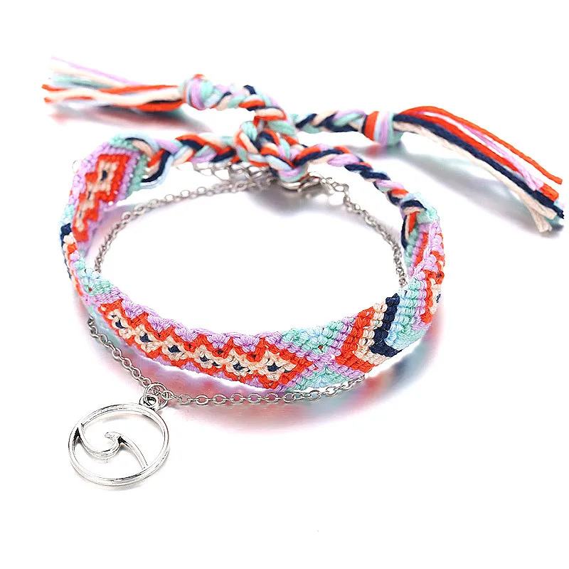 Браслеты на ногу Женские многослойные анклеты ручной работы в винтажном стиле с