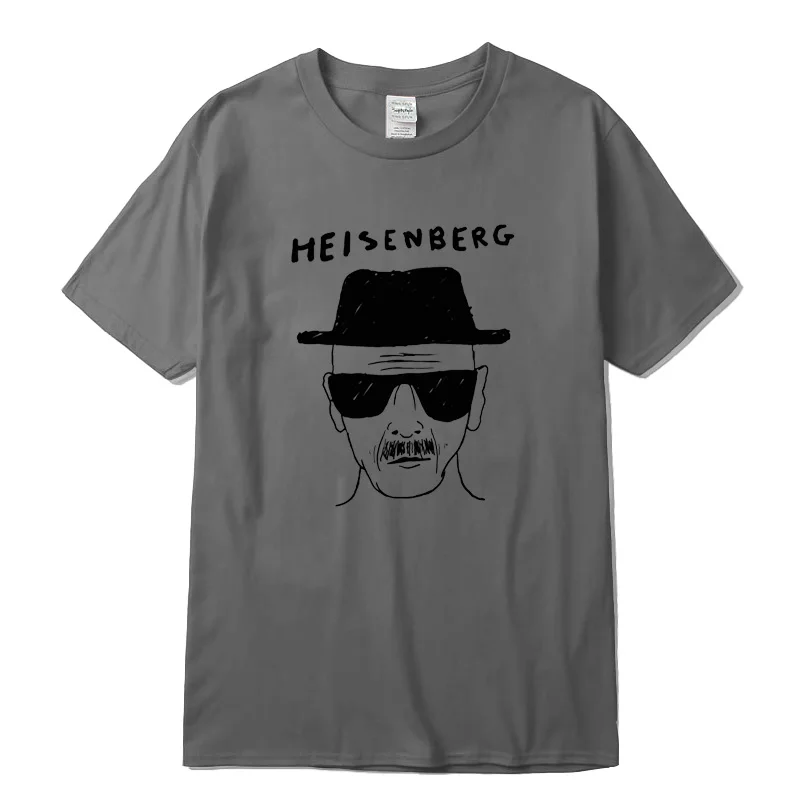 Мужская футболка из натурального хлопка с коротким рукавом и круглым