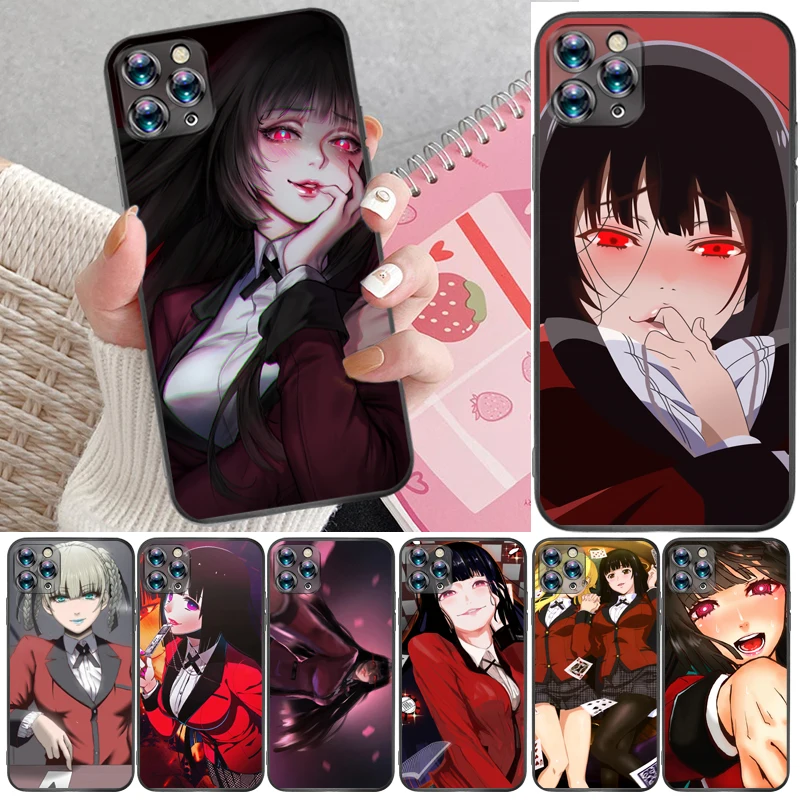

Anime Kakegurui Jabami Yumeko Saotome Meari Painting Phone Case For iPhone 11 Pro Max Back Cover Coque Cases Funda